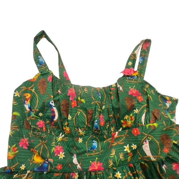 Authentic NWT  DISNEY Merch Women’s Enchanted Tiki Room Dress - Size 3X - Picture 6 of 16